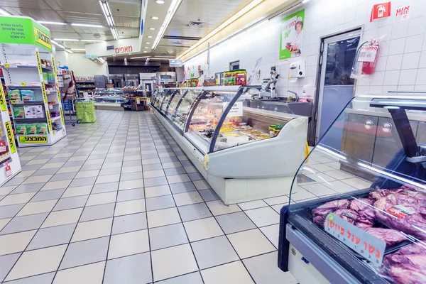 JERUSALEM, ISRAEL - 17 DE FEBRERO DE 2013: Interior de la carne y sal — Foto de Stock