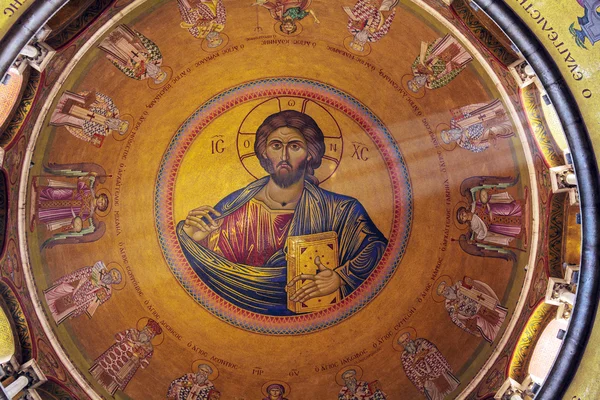 Interior y Cúpula de la Catedral del Santo Sepulcro, Jerusalén —  Fotos de Stock