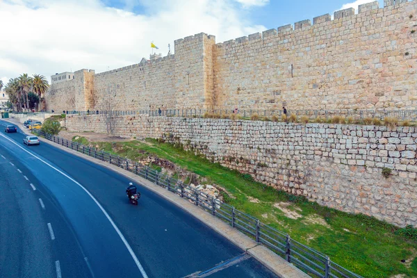 古代都市、エルサレム、イスラエルの壁 — ストック写真