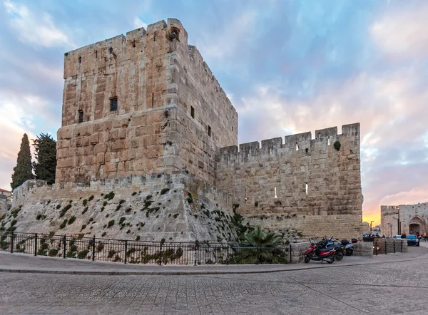 Cidadela antiga dentro da Cidade Velha, Jerusalém — Fotografia de Stock