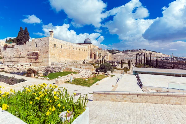 Al-Aqsa cami gün, Jerusalem, İsrail — Stok fotoğraf