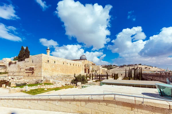 Al-aqsa Moschee am Tag, jerusalem, israel — Stockfoto