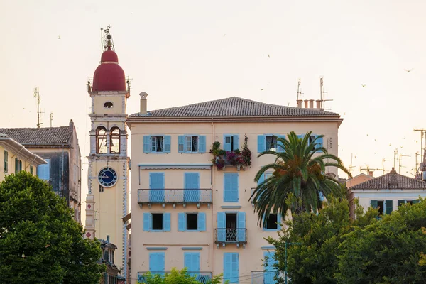 Kerk van Sint Spiridon van Trimythous (1590), Corfu stad — Stockfoto