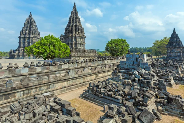 Tempio indù di Prambanan, Yogyakarta, Giava — Foto Stock