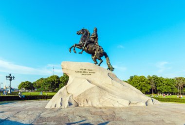 Bronz atlı heykeli, Saint Petersburg, Rusya Federasyonu