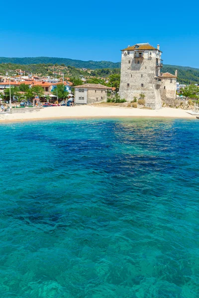 Torre de Phospfori em Ouranópolis, Monte Athos — Fotografia de Stock