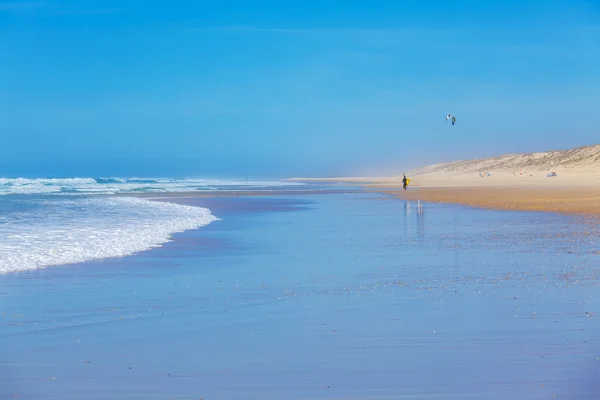 Hohe Wellen des Atlantischen Ozeans, Biarritz — Stockfoto