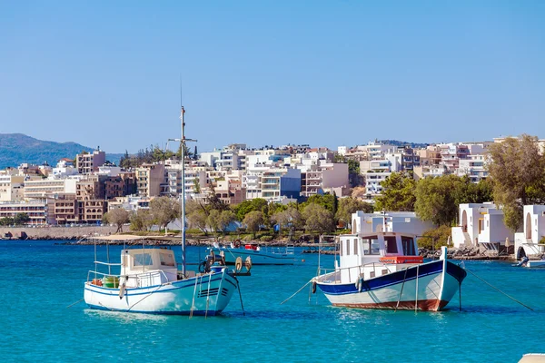 Agios Nikolaos Cidade, Creta, Grécia — Fotografia de Stock