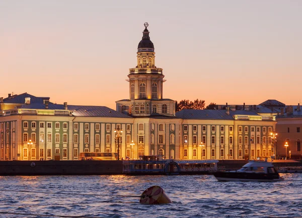 Kunstkamera e rio Neva, São Petersburgo — Fotografia de Stock