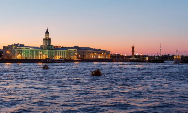 Kunstkamera ve neva nehir, saint petersburg — Stok fotoğraf