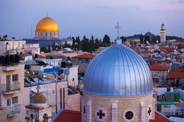 Jerusalén Ciudad Vieja de Noche, Israel —  Fotos de Stock