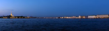 Akşam, Saint Petersburg Neva Nehri Panoraması