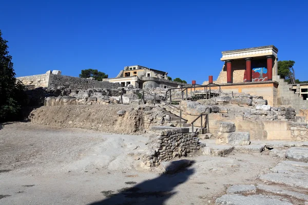 Ruiny pałacu w Knossos, Heraklion Crete — Zdjęcie stockowe