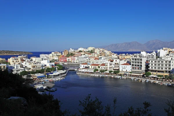 Ajos Nikolaos City, Kréta, Řecko — Stock fotografie