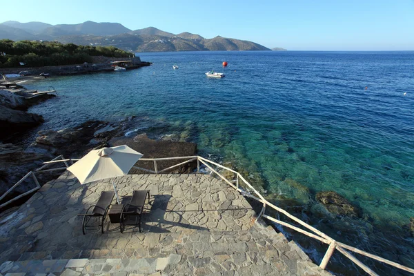 Scène de plage d'été, Crète — Photo