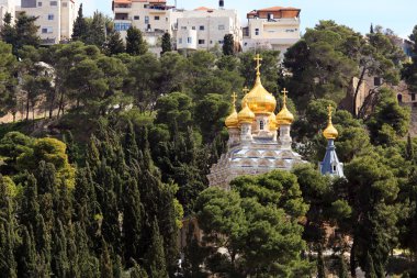 Mary Magdalene Convent zeytin Dağı, Jerusalem üzerinde