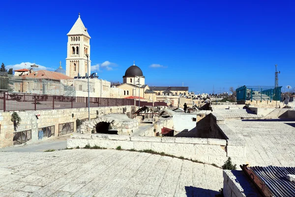 Eski şehir, Kudüs çatı gezi — Stok fotoğraf