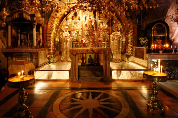 Montanha do Gólgota, Templo do Santo Sepulcro em Jerusalém — Fotografia de Stock