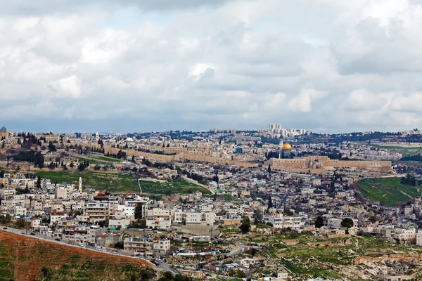 Jeruzalémské staré město a Chrámová hora — Stock fotografie