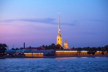 Paul ve Peter Katedrali, beyaz gece, Saint Petersburgh