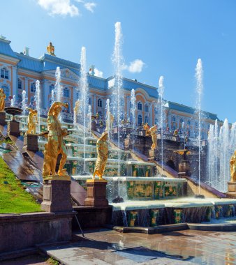 peterhof Palace Grand cascade çeşmeleri