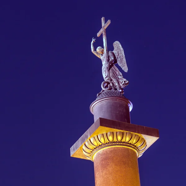 Alexander kolumn på Palace Square, Sankt Petersburg — Stockfoto