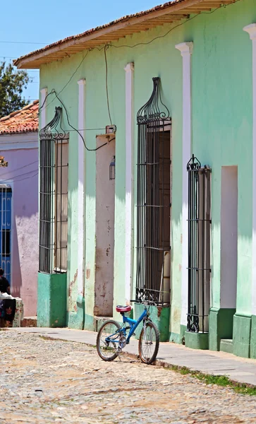 房子在旧镇、 特立尼达、 古巴 — 图库照片