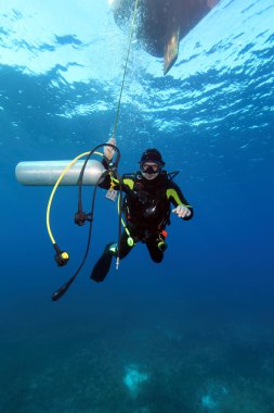 Dalgıç ek tankıyla, Küba