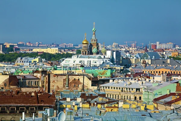 Vista aérea desde la Catedral de Isaac, San Petersburgo — Foto de Stock