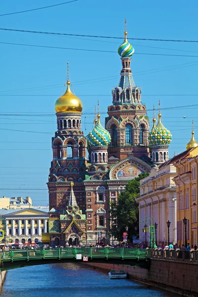 De kerk van de Verlosser op het Bloed Spilled, Sint-Petersburg — Stockfoto