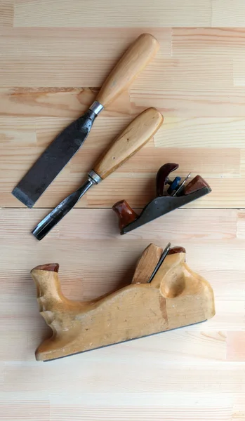 Carpenter Tools Planes and Chisels — Stock Photo, Image