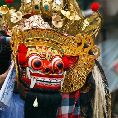 Barong dance mask of lion,  Indonesia
