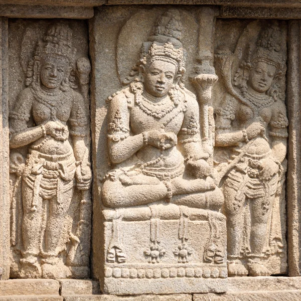 Stone carving of Prambanan Hindu temple, Yogyakarta,  Java — Stock Photo, Image