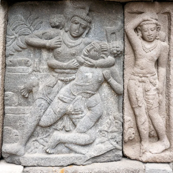 Stone carving of Prambanan Hindu temple, Yogyakarta,  Java — Stock Photo, Image