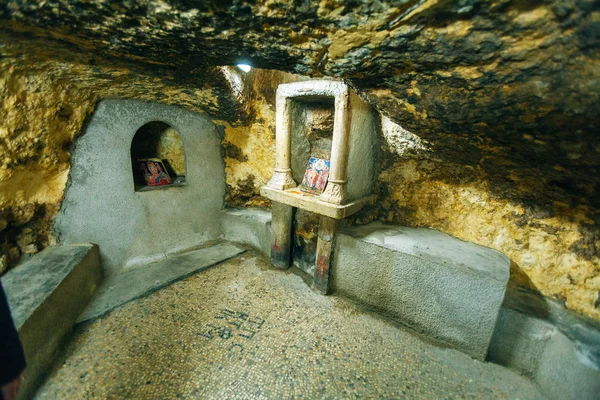 Local de nascimento da Virgem Maria - Casa de Ioakim e Anna, Jerusalém , — Fotografia de Stock