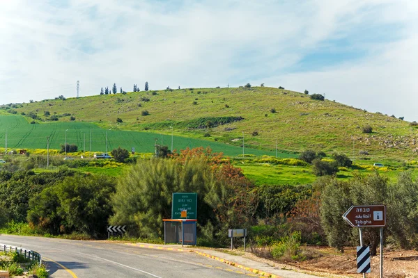 Paisagem em torno do mar da Galileia - Lago Kinneret — Fotografia de Stock