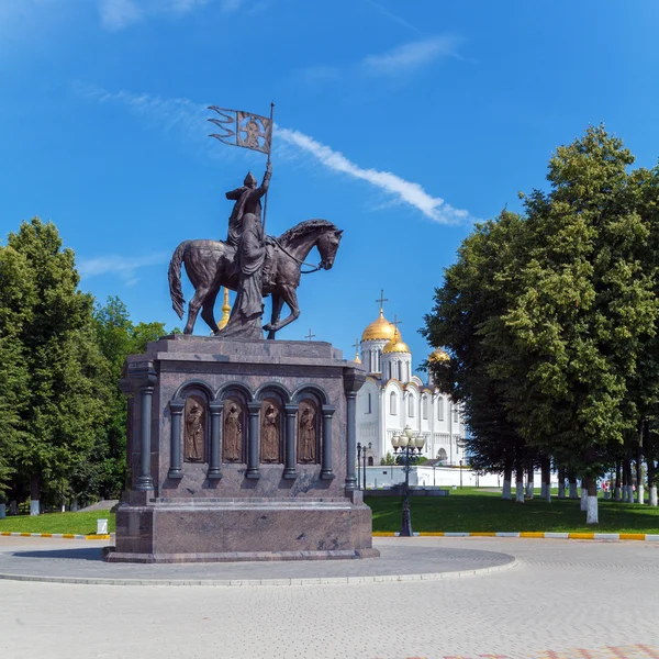 Catedral da Dormição (1160) em Vladimir, Rússia — Fotografia de Stock