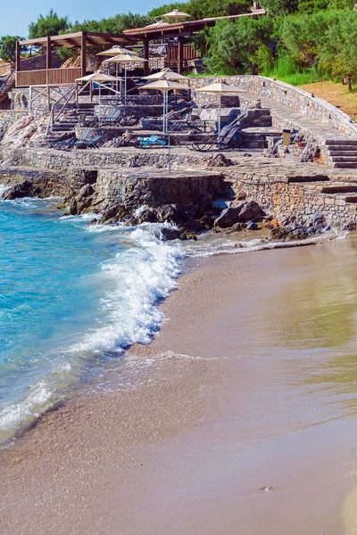 Summer Beach Scene, Crete — Stock Photo, Image