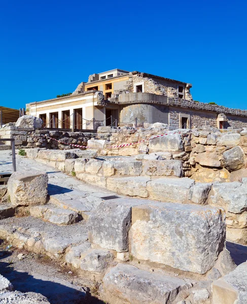 Ruiny pałacu w Knossos, Heraklion Crete — Zdjęcie stockowe