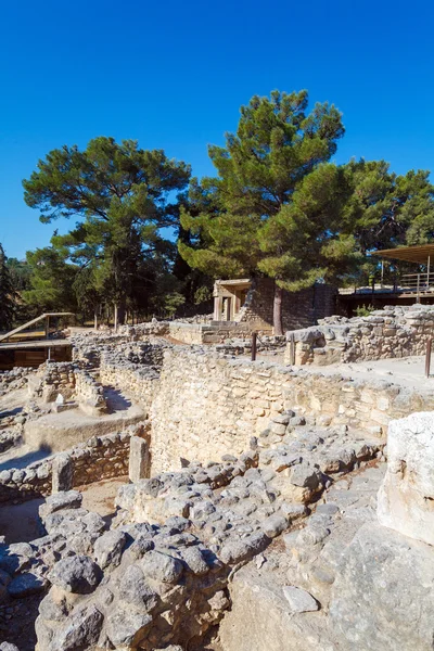 Ruiny pałacu w Knossos, Heraklion Crete — Zdjęcie stockowe