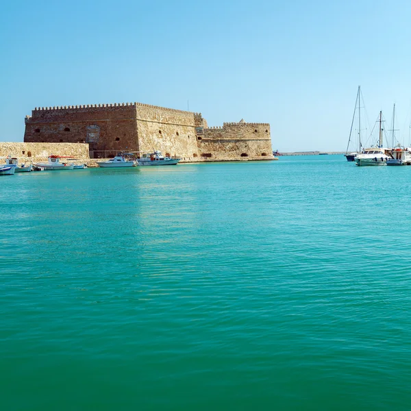 Heraklion Limanı ve kale, Crete — Stok fotoğraf