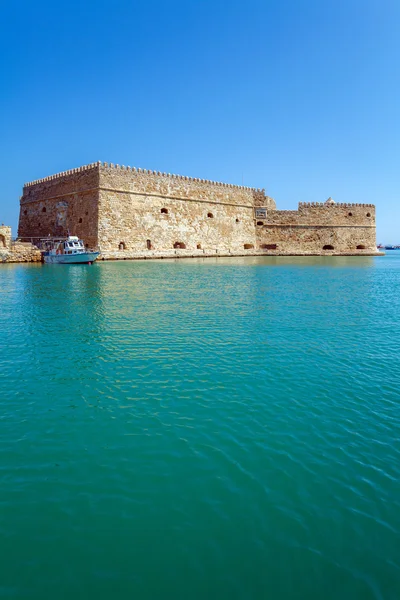 Heraklion haven en Fort, Crete — Stockfoto