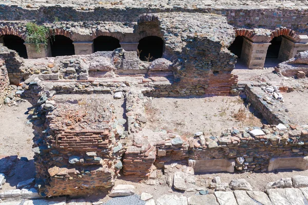 Wykopaliska archeologiczne - forum Romanum, Thessaloniki — Zdjęcie stockowe