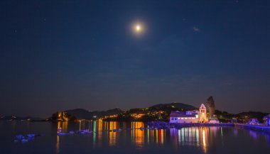 akşam sahne vlacherna Manastırı ve pontikonisi Adası, kan