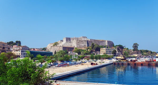 Nieuw fort in Kerkyra, eiland Corfu, Griekenland — Stockfoto