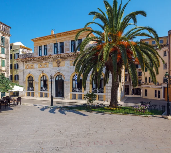 Корфу City Hall (раніше: Nobile Teatro di San Giacomo ді Кор — стокове фото