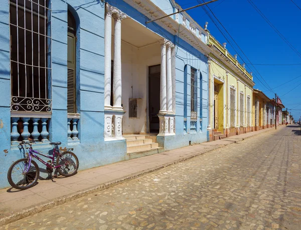 Családi házak, a régi város, Trinidad, Kuba — Stock Fotó