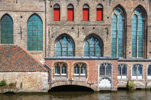 Dijver canal at Bruges — Stock Photo, Image