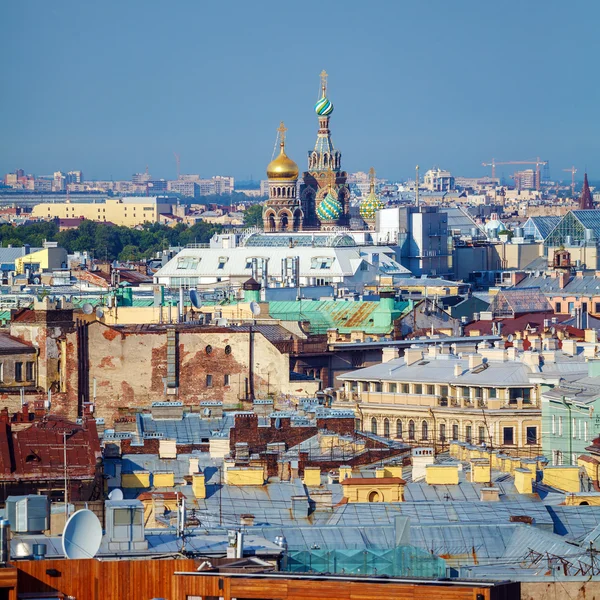 从以撒大教堂，圣彼得斯堡的鸟瞰图 — 图库照片