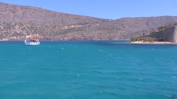 Spinalonga Fortezza veneziana Creta — Video Stock